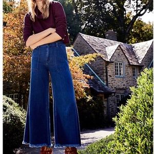 Free People extreme carpenter wide leg jeans